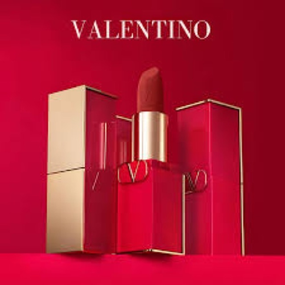 Valentino Rosso Satin Lipstick /PUFFER LIPGLOSS SET PICK U FAVORITE TRAVEL